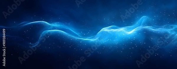 Obraz Abstract Blue Gradient Background with Light