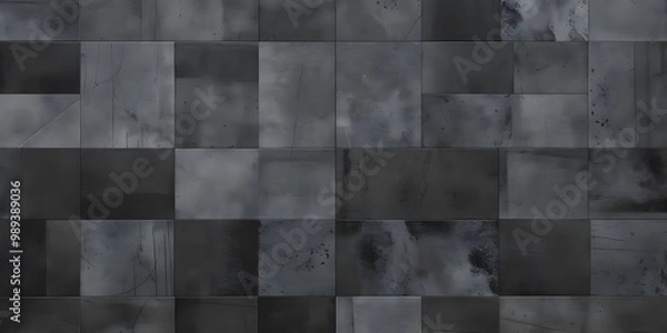 Obraz Abstract Grey Concrete Tile Patchwork Pattern