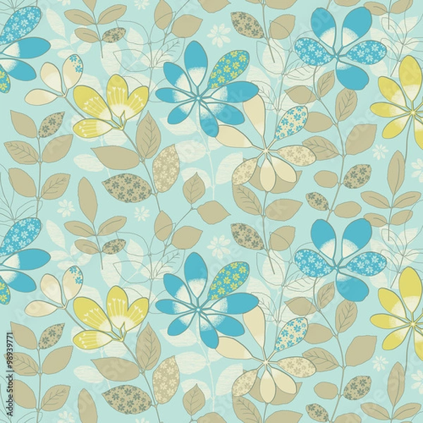 Obraz Vivid repeating map - For easy making seamless pattern use it for filling any contours