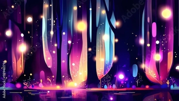 Fototapeta background with lights