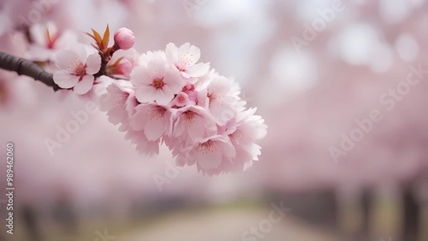 Fototapeta pink cherry blossoms
