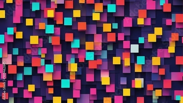 Fototapeta abstract background with squares