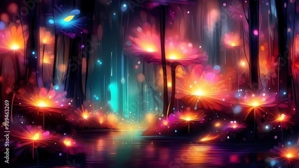 Obraz fireworks in the night