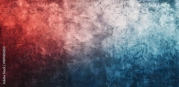 Fototapeta Grainy Red Blue Gradient Abstract Background