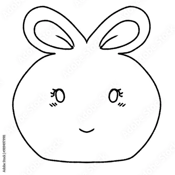 Obraz rabbit in a circle