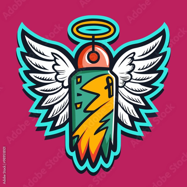 Fototapeta eagle with wings