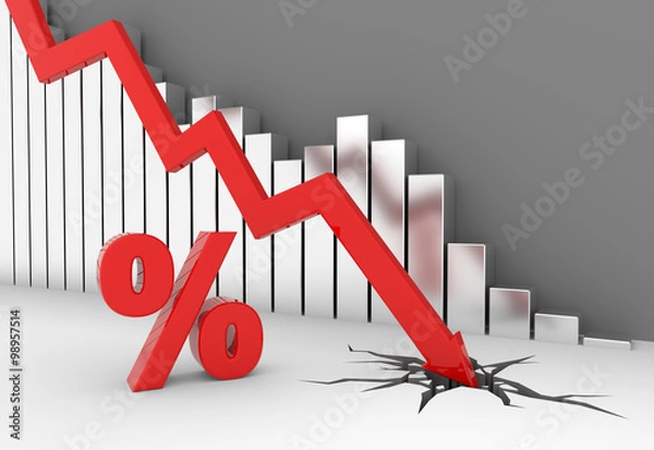 Obraz Percent sign crash