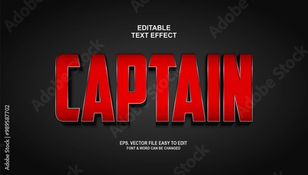 Fototapeta  Editable text effect movie 3d style
