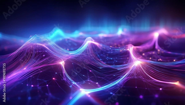 Obraz Web3 DeFi Decentralized Finance Metaverse Technology Digital Internet Background	
