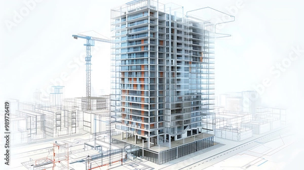 Obraz building blueprint