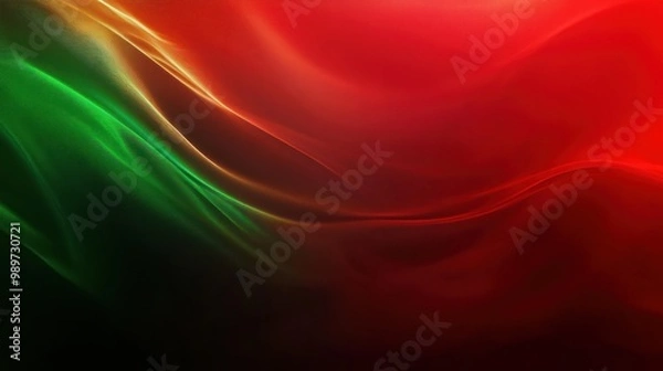 Fototapeta Abstract green red background