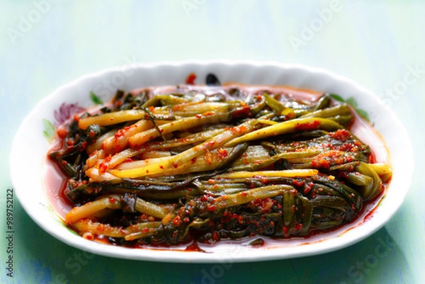 Obraz green onion kimchi, pa-kimchi