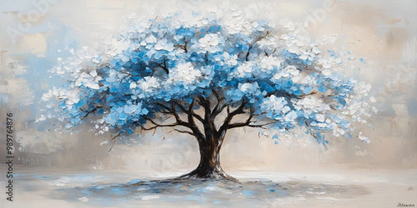 Fototapeta  Blue Tree Artwork