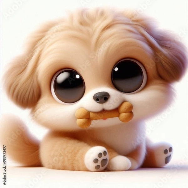 Fototapeta 3D niedlicher Welpe