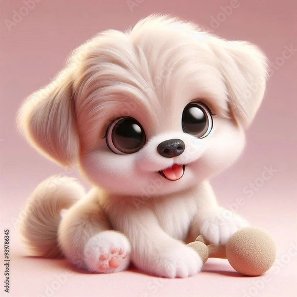 Fototapeta 3D niedlicher Welpe