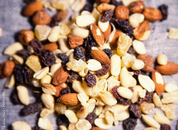 Fototapeta walnut-fruit mixture