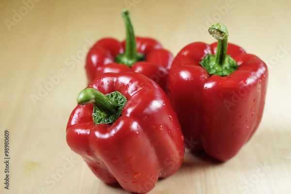 Obraz Three red peppers