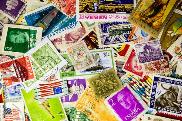 Obraz World Stamps