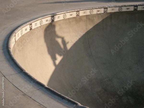 Obraz Skateboarder Shadow