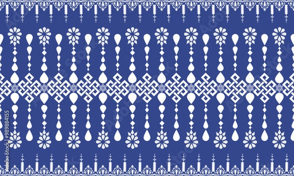 Fototapeta pattern with blue fence