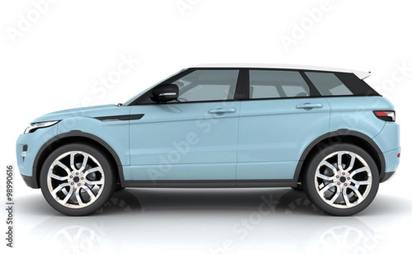 Fototapeta Light blue Range rover
