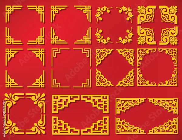 Fototapeta vector china new year frame
