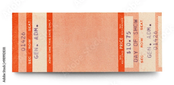 Obraz Orange Concert Ticket
