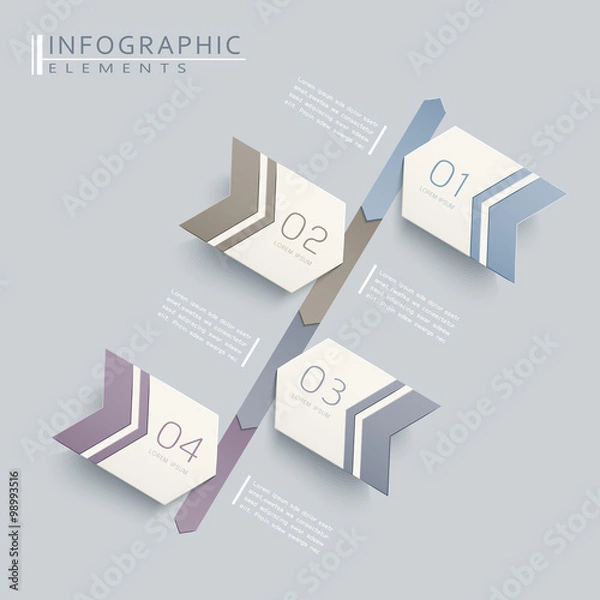 Fototapeta simplicity infographic design