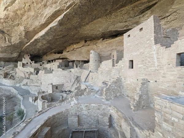 Obraz Ruins of the ancient city in Mesa Verde National Park