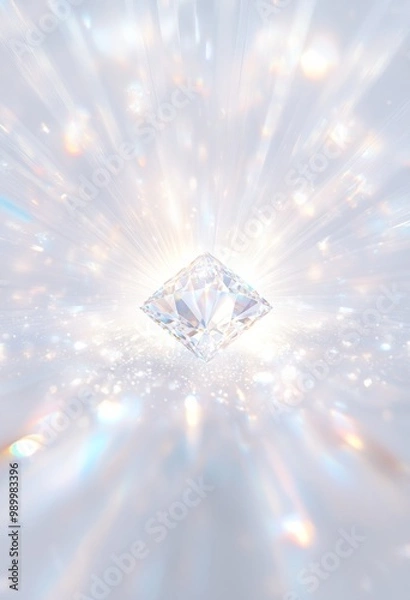 Fototapeta プリズムライト虹オーバーレイの背景画像