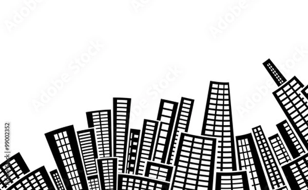 Obraz black and white architecture background.