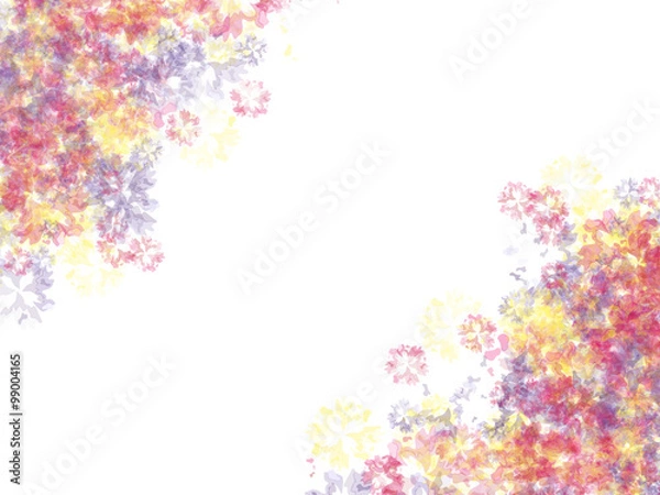 Fototapeta Artistic background. Colorful splashes. Watercolor stains imitation. Aquarelle on the white paper. Vector, EPS 10