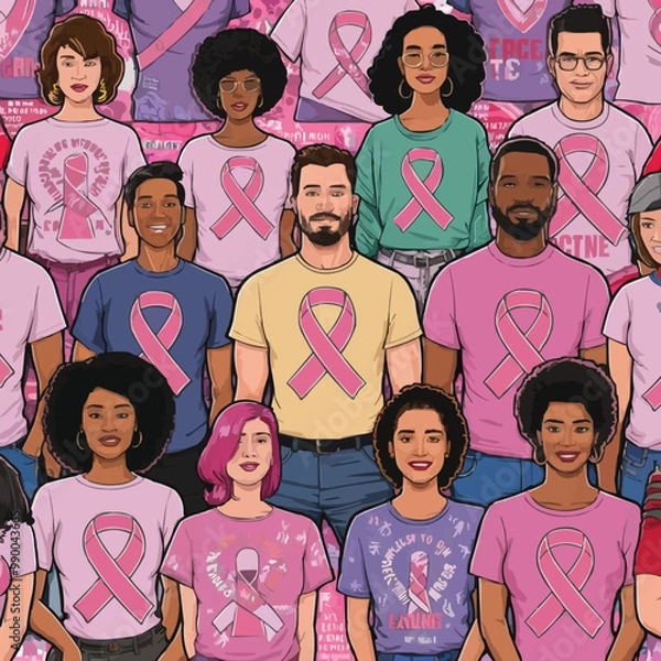 Obraz I created a breast cancer t-shirt design that is the best design for this year
