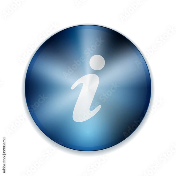 Fototapeta Info button