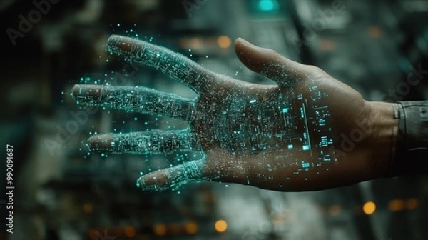 Obraz Digital Hand