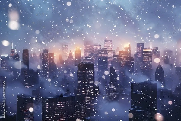 Obraz city in winter