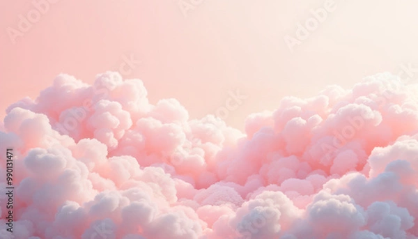 Obraz Pink cloud sky pastel