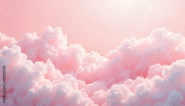 Obraz Pink cloud sky pastel