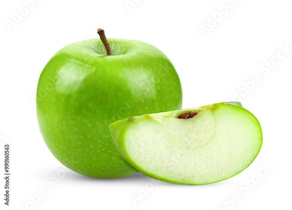 Obraz green apple isolated on transparent png