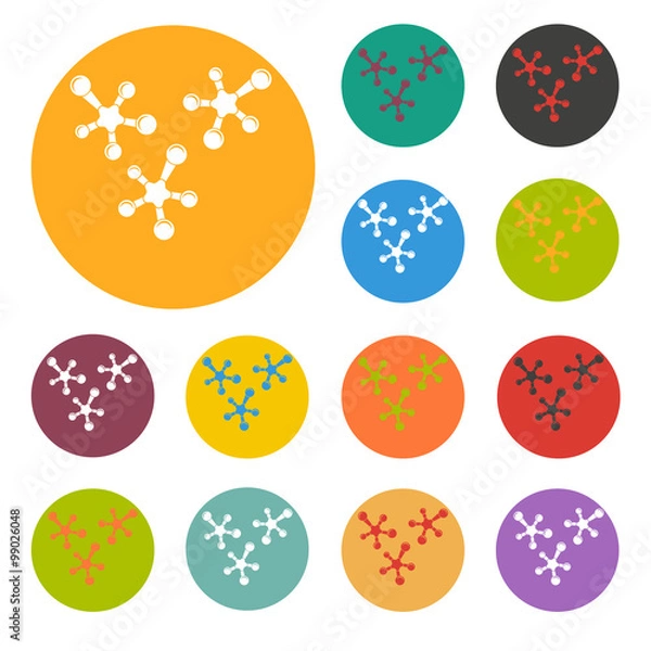 Obraz Molecule icon