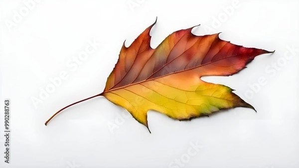 Fototapeta multicolored fallen leaf