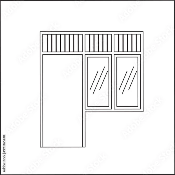 Obraz Sketches of House Doors & Windows
