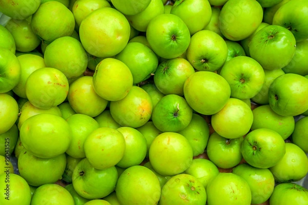 Fototapeta Green vietnamese apple in background