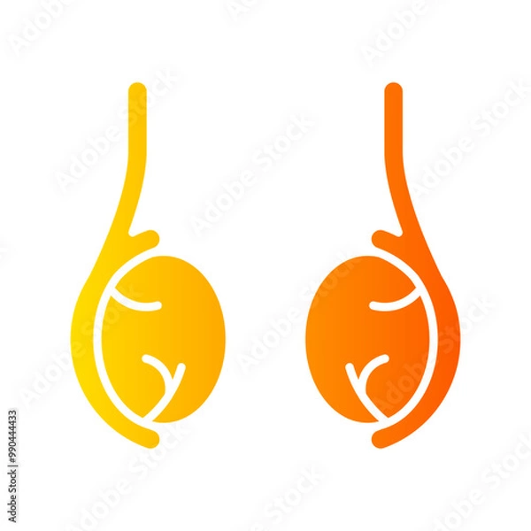 Fototapeta testicle gradient icon