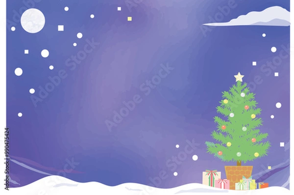 Obraz シンプルなクリスマスカード