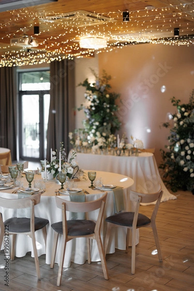 Obraz wedding table setting