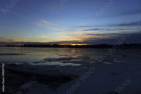 Fototapeta Icy sunset