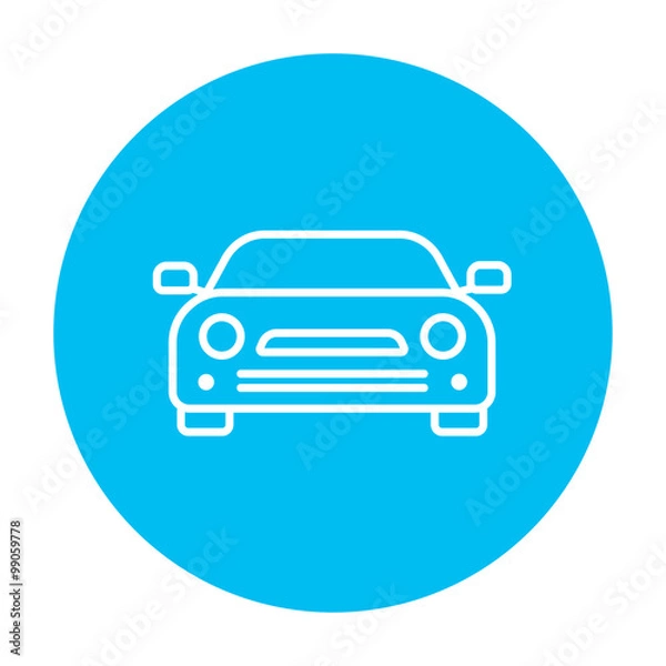 Fototapeta Car line icon.