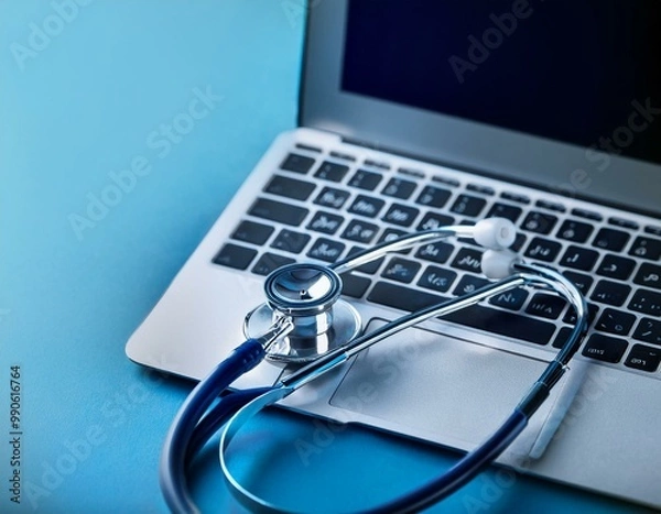 Obraz Medical examination and healthcare business concept, Big Data for health analytics, health insurance marketing strategy