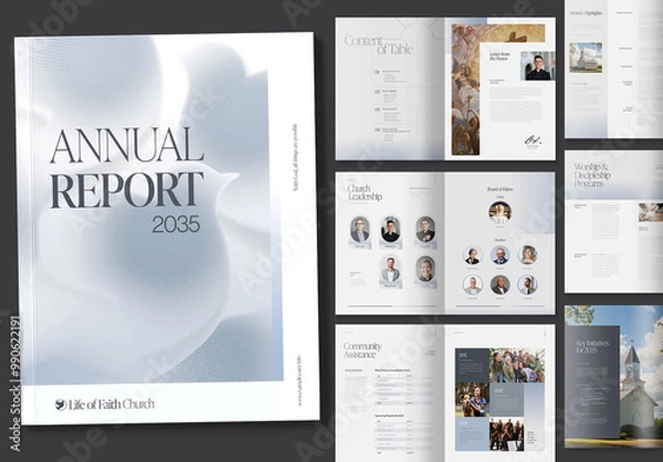 Obraz Church Annual Report Layout